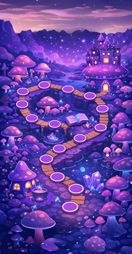 Champion's Arena world map in Arithmia math game